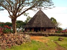 Traditional Manggarai village near Ruteng, Flores