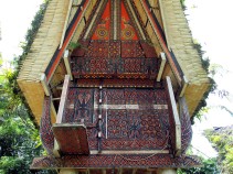 Wood carved ornaments of a traditional house, Toraja