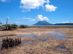 View of Manado Tua volcano from Bunaken